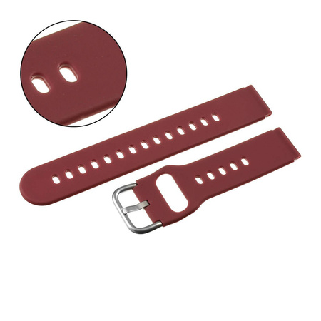 PASEK U01 - 18/S - FIOLETOWY / SREBRNY - 20MM