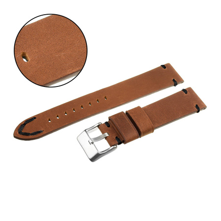 PACIFIC W93 - 2.1 - CIEMNY BRĄZ / CZARNA NIĆ - 22MM