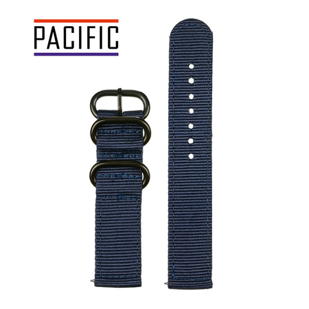 PASEK N02 - 5/B - GRANATOWY / CZARNY - 20MM