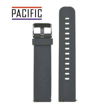 PASEK U15 - 7/S - CIEMNY SZARY / SREBRNY - 20MM