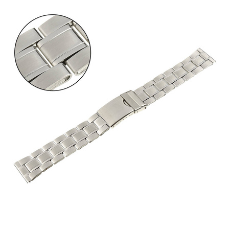 BRANSOLETA STALOWA STANDARD - MODEL 1 - SREBRNA