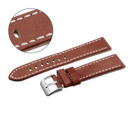 PACIFIC W48 - 2.22 - CIEMNY BRĄZ / BIAŁA NIĆ - 24MM