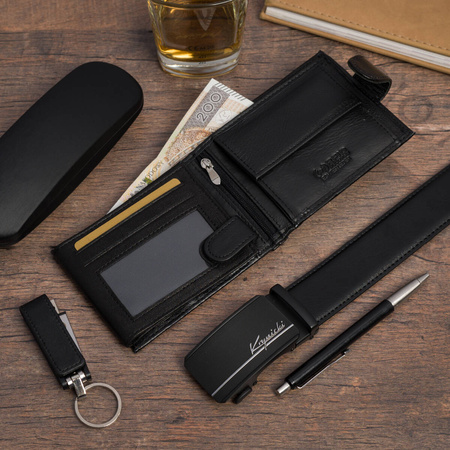 KOMPLET KRYNICKI - 113 BLACK - PASEK 120 cm