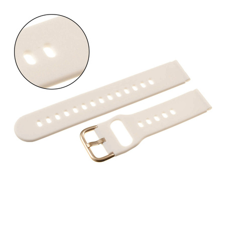 PASEK U01 - 17/RG - BEŻOWY / RÓŻOWY ZŁOTY - 18MM