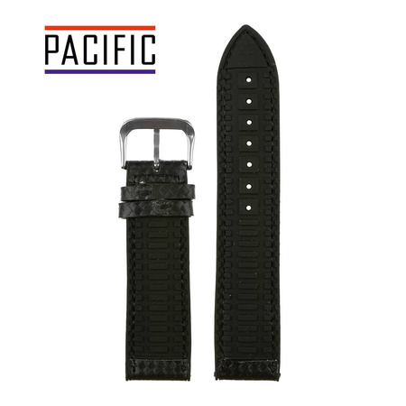 PASEK U19 - 1 - CZARNY / CZARNA NIĆ - 20mm