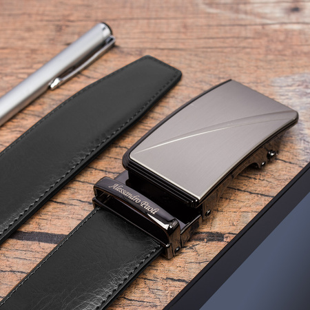 PASEK DO SPODNI AP 01-008 BLACK - PAKIET 5 SZTUK