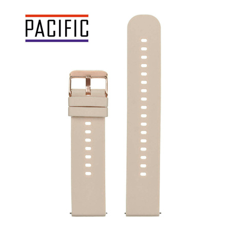 PASEK U27 - 17/RG - BEŻOWY / RÓŻOWE ZŁOTO - 18mm