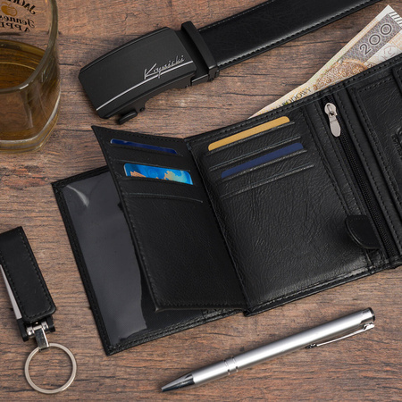 KOMPLET KRYNICKI - 111 BLACK - PASEK 115 cm