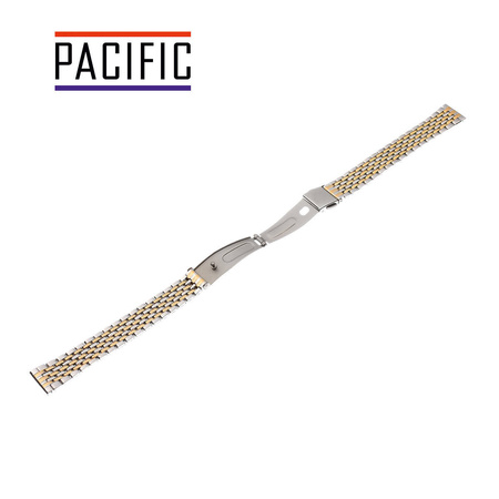 BRANSOLETA STALOWA SLIM - MODEL 41 - 31/30 - SREBRNY/ZŁOTY - 12mm