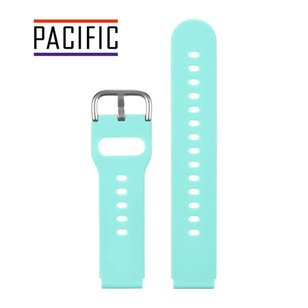 PASEK U01 - 20/S - MIĘTOWY / SREBRNY - 18MM