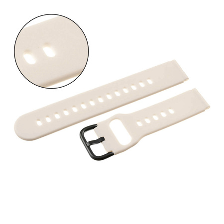 PASEK U01 - 17/B - BEŻOWY / CZARNY - 20MM