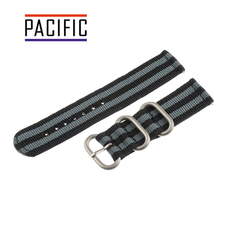 PASEK N02 - N95/SL - WIELOKOLOROWY / SREBRNY - 24MM