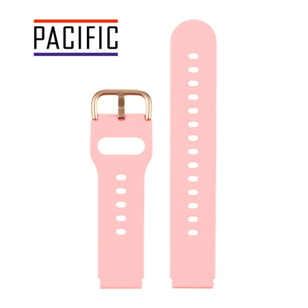 PASEK U01 - 14/RG - CIEMNY RÓŻOWY / RÓŻOWY ZŁOTY - 22MM