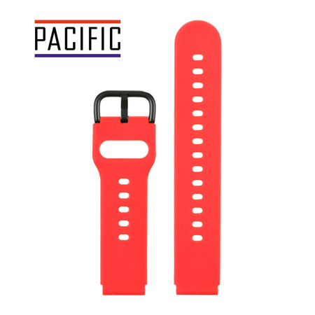 PASEK U01 - 6/B - CZERWONY / CZARNY - 18MM