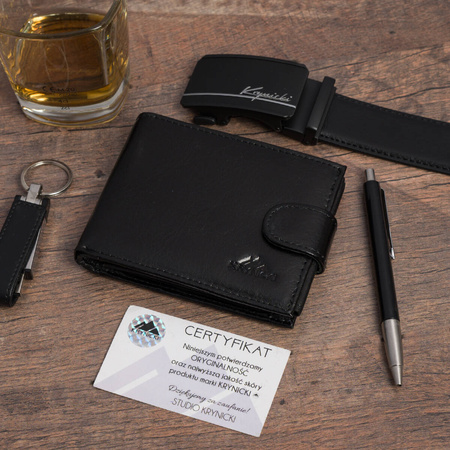 KOMPLET KRYNICKI - 113 BLACK - PASEK 110 cm