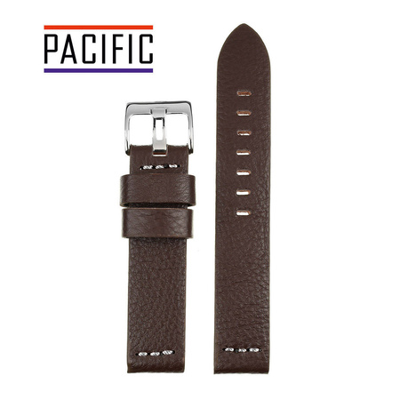 PACIFIC W23 - 2.22 - CIEMNY BRĄZ / BIAŁA NIĆ - 24MM