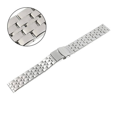 BRANSOLETA - SEMI SOLID - MB 74 - 31 - SREBRNY - 20mm