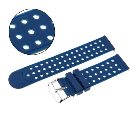 PASEK U12 - 5.22 - GRANATOWY / BIAŁY - 20MM