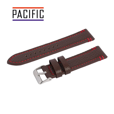 PACIFIC W112 - 2.6 - CIEMNY BRĄZ / CZERWONA NIĆ - 20mm