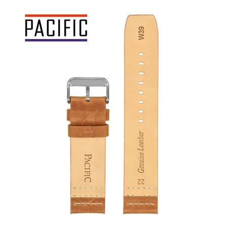 PACIFIC W39 - 3.6 - JASNY BRĄZ / CZERWONA NIĆ - 22MM