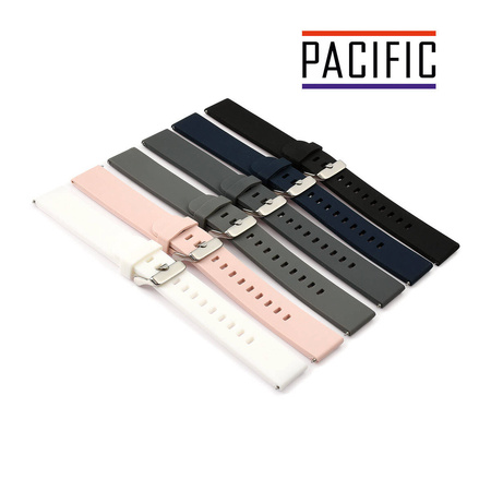 PASEK U15 - 7/RG - CIEMNY SZARY / RÓŻOWY ZŁOTY - 22MM