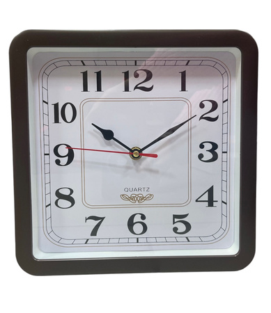 ZEGAR KWARCOWY KWADRAT 2011 CZARNY