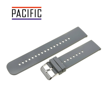 PASEK U27 - 7/SL - CIEMNY SZARY / SREBRNY  - 18mm