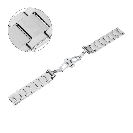 BRANSOLETA - SEMI SOLID - MB 79 - 31 - SREBRNY - 20mm