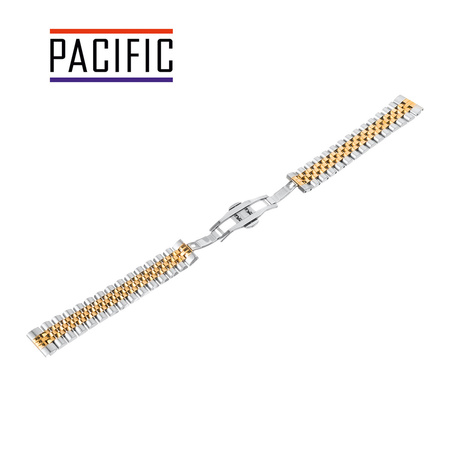 BRANSOLETA - SOLID ZAP. MOT. - MB 61 - 31 / 30 - SREBRNY / ZŁOTY - 20mm