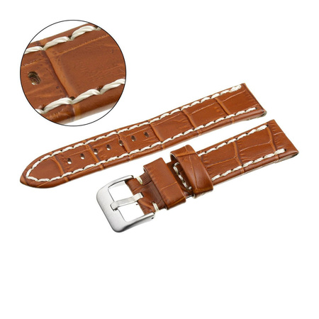 PACIFIC W49 - 3.22 - JASNY BRĄZ / BIAŁA NIĆ - 22MM