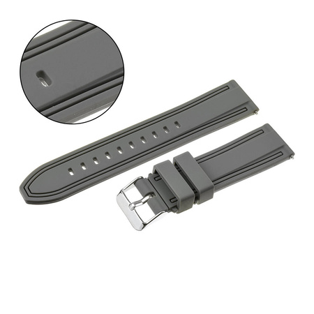 PASEK U07 - 7 - CIEMNY SZARY - 22MM