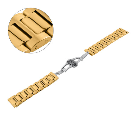 BRANSOLETA - SOLID ZAP. MOT. - MB 62 - 30 - ZŁOTY - 20mm