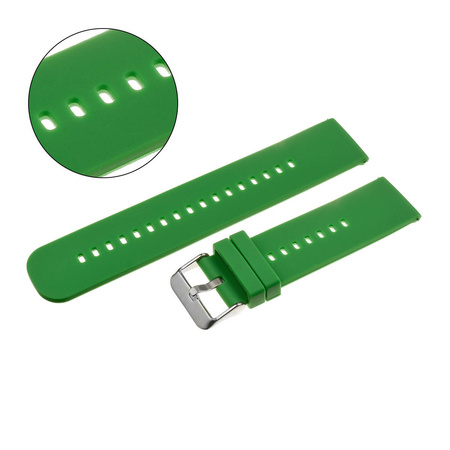 PASEK U27 - 11/SL - ZIELONY / SREBRNY - 18mm