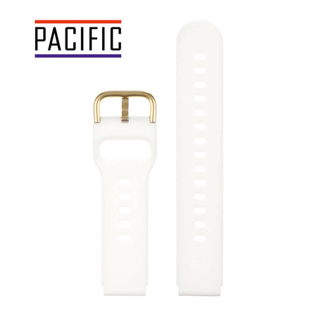 PASEK U01 - 22/G - BIAŁY / ZŁOTY - 20MM