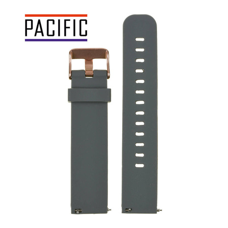 PASEK U15 - 7/RG - CIEMNY SZARY / RÓŻOWY ZŁOTY - 20MM