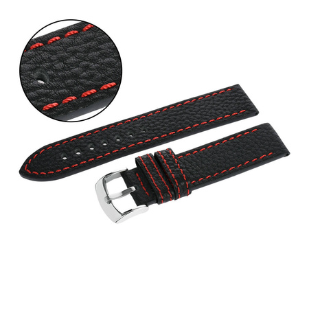 PACIFIC W22 - 1.6 - CZARNY / CZERWONA NIĆ - 22MM