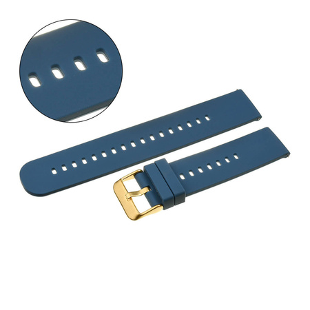 PASEK U27 - 5/RG - GRANATOWY / RÓŻOWE ZŁOTO - 22mm