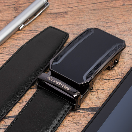 PASEK DO SPODNI AP 01-006 BLACK - PAKIET 5 SZTUK