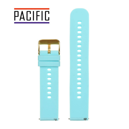 PASEK U27 - 19/G - JASNY NIEBIESKI / ZŁOTY - 22mm