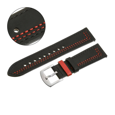 PACIFIC W73 - 1.6 - CZARNY / CZERWONA NIĆ - 22MM