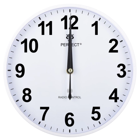 ZEGAR ŚCIENNY PW347-2100-1 Radio Control Biały