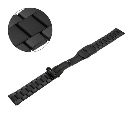 BRANSOLETA - TYTAN - MT 92 - 1 - CZARNY - 22mm