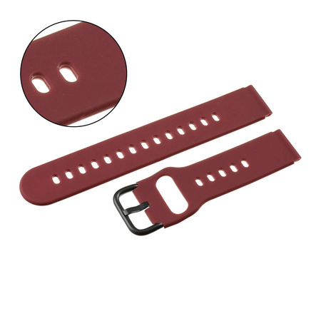 PASEK U01 - 18/B - FIOLETOWY / CZARNY - 22MM