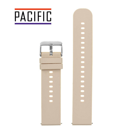 PASEK U27 - 17/SL - BEŻOWY / SREBRNY - 18mm