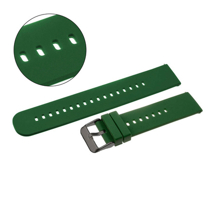 PASEK U27 - 27/BL - CIEMNY ZIELONY / CZARNY - 22mm