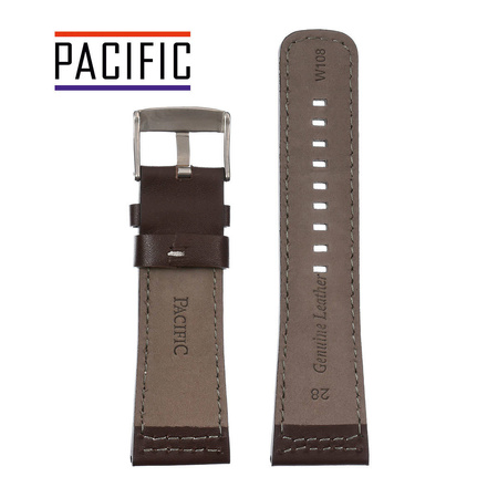 PACIFIC W108 - 2.22 - CIEMNY BRĄZ / BIAŁA NIĆ - 28mm