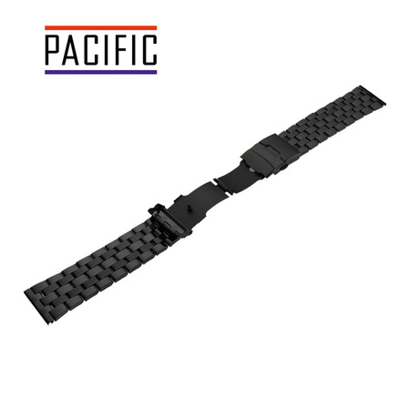 BRANSOLETA - STALOWA HQ - MB 102 - 1 - CZARNY - 20mm