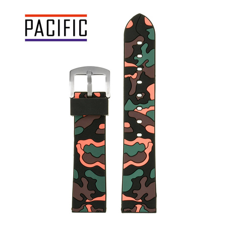 PASEK U13 - 1.6 - CZARNY / CZERWONY / MORO - 22MM