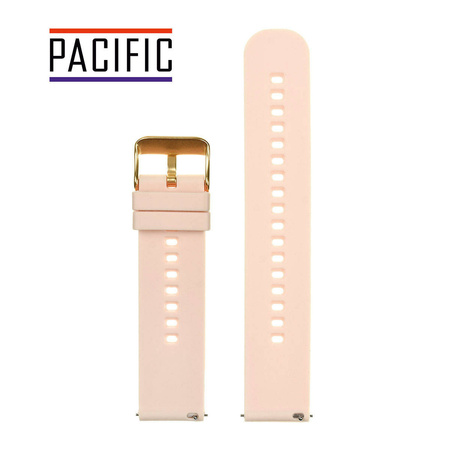 PASEK U27 - 13/G - JASNY RÓŻ / ZŁOTY - 22mm