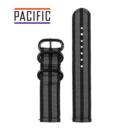 PASEK N02 - N95/B - WIELOKOLOROWY / CZARNY - 24MM